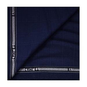 J.hampstead Blue Checks Terron Rayon Unstitched Trouser Fabric - 1.25 Metres - VV6072