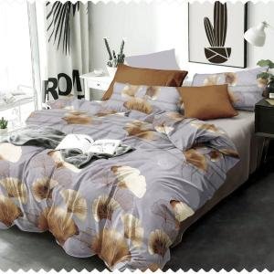 " Weaves Empire " 9.0 Feet x 9.0 Feet (King Size) 100 % Cotton Grey Colour Double Bed Set With Two Stitched Pillow Covers ( 46 cm x 69 cm ) / VV6083