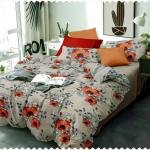 " Weaves Empire " 9.0 Feet x 9.0 Feet (King Size) 100 % Cotton Grey Colour Double Bed Set With Two Stitched Pillow Covers ( 46 cm x 69 cm ) / VV6091