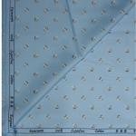 Siyaram's " EUROPEAN PRINT COLLECTION SUPERFINE COTTON BLUE COLOURED UNSTITCHED SHIRT FABRIC - 1.6 METRES - VV6328