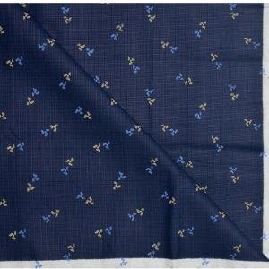 J.HAMPSTEAD " 100% PREMIUM COTTON " BLUE PRINTED SELF CHECKERED DESIGN UNSTITCHED SHIRT FABRIC - 1.6 METRES / VV6337