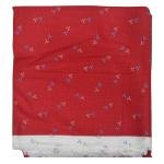 J.hampstead 100% Cotton Red Printed Self Checkered Design Unstitched Shirt Fabric - 1.6 Metres - An Vijayeshwara Product - VV6339