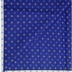 J.HAMPSTEAD " 100% PREMIUM COTTON " ROYAL BLUE PRINTED SELF CHECKERED DESIGN UNSTITCHED SHIRT FABRIC - 1.6 METRES / VV6351