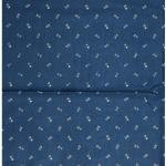 J.HAMPSTEAD " 100% GIZA COTTON " BLUE COLOURED PRINTED UNSTITCHED SHIRT FABRIC -1.6 METRES - VV6408