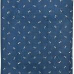 J.HAMPSTEAD " 100% GIZA COTTON " BLUE COLOURED PRINTED UNSTITCHED SHIRT FABRIC -1.6 METRES - VV6408