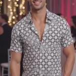 J.Hampstead Pure Cotton White Printed Unstitched Shirt Fabric of 1.6 Mts / VV6424