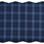 RAYMOND LUXOLITE COLLECTION NAVY BLUE COLOURED SUPER 120'S WOOL BLENDED CHECKERED UNSTITCHED TROUSER FABRIC -1.3 METRES / VV6615