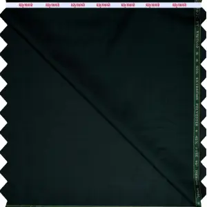 RAYMOND PENTA CLASSIC COLLECTION SUPER 90'S PURE MERINO WOOL GREEN COLOURED PLAIN UNSTITCHED TROUSER FABRIC -1.3 METRES / VV6634
