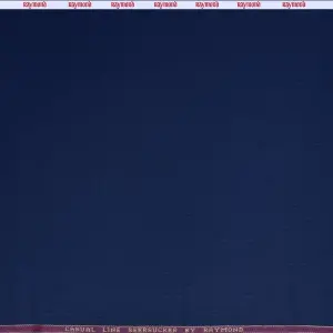 RAYMOND ROYAL BLUE COLOURED STRIPED COTTON WOOL BLENDED UNSTITCHED SUIT FABRIC -3.5 METRES / VV6686