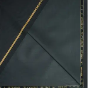 RAYMOND POLY VISCOSE GREEN UNSTITCHED SUIT FABRIC -3 METRES / VV6787