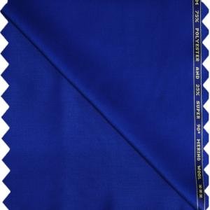 Raymond Adorn Super 90's Merino Wool blue solid trouser Fabric-1.25 mts / VV6813