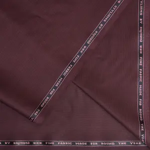 Raymond wool blended Stylisma fine made fabric for round the year wear Snuff colour solid unstitched suit fabric with length 3.50 metres / VV6823
