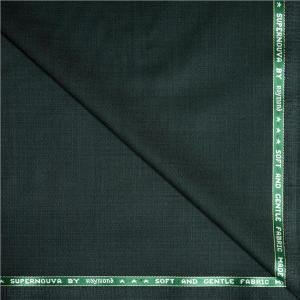 Raymond super 100's wool blended super noava with self and gentle fabric Solid Green coloured unstitched trouser fabric with length 1.25 metres / VV6852