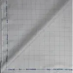Raymond 100% Premium Cotton Silver Checkered Unstitched Shirt Fabric - 1.60 meters / VV6931