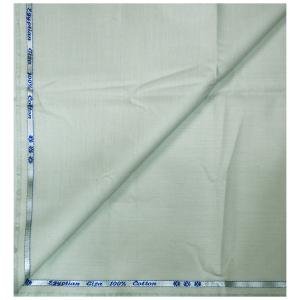 J HAMPSTEAD 100% EGYPTIAN GIZA COTTON GREEN PLAIN UNSTITCHED SHIRT FABRIC - 1.60 MTS - J324 / VV6944