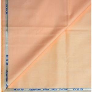 J.HAMPSTEAD 100% EGYPTIAN GIZA COTTON PEACH SOLID UNSTITCHED SHIRT FABRIC - 1.60 MTS - J324 / VV6950
