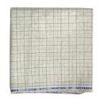 Siyaram's Linen Cotton Checkered Beige Unstitched Shirt Fabric 1.6 Mts - VV6979 / S424