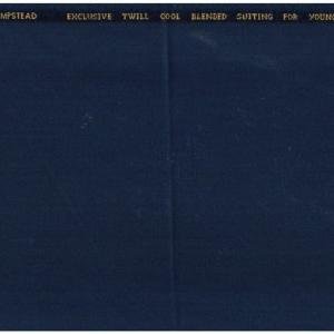 J.Hampstead Viscose Rayon French Navy Blue Solid Trouser Fabric of 1.25 Mts / VV8233