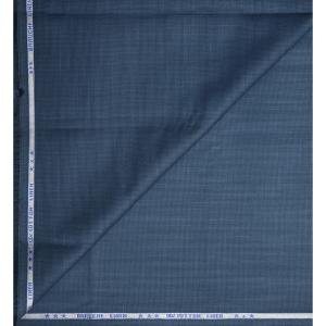 Weaves Empire 100% Linen Cotton with BATISTE Weaving Dark Blue Colour Plain Unstitched Shirt Fabric - 1.6 mts / VV1012