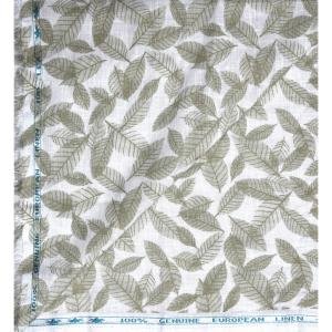 Weaves Empire 100% Genuine European Linen with 100 LEA count Green colour Printed Unstitched Shirt Fabric - 1.60 Mts / VV2194