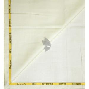 Siyaram's 100% Superfine Cotton Lemon (Yellow) colour with Solid Pattern Unstitched Shirt Fabric of 1.6 Mts / VV2357H