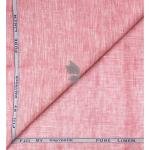 Raymond 100% Pure Linen from "FIJI" with "Double Wrap Weaving" Pink (Oldrose) colour Plain Unstitched Shirt Fabric of 1.70 meters / VV2641