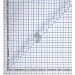 Raymond 100% Egyptian Giza Cotton (Premium Cotton) White Checkered Pattern Unstitched Shirt Fabric of 1.60 meters / VV2387E