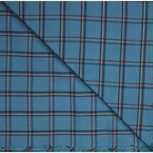 WEAVES EMPIRE 100 % PURE ITALIAN GIZA COTTON CHECKERED SHIRTING FABRIC-1.60 MTS / VV8039