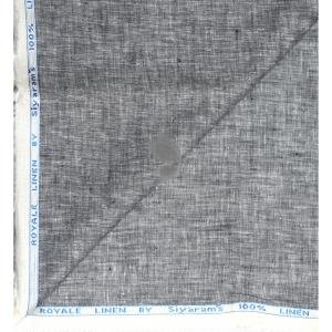 Siyaram's 100% Pure Linen 60 Lea Plain Grey colour Unstitched Shirt Fabric of 1.60 mts / VV2363E