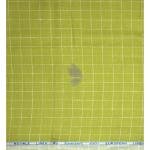 Siyaram's 100% Pure Linen 60 Lea Checkered Green (Lime) colour Unstitched Shirt Fabric of 1.60 mts / VV2365D
