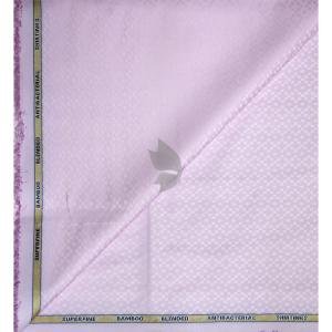 Siyaram's Bamboo Blended with Anti Bacterial benefits Jacquard pattern Pink (Misty Rose) Colour Unstitched Shirt Fabric of 1.6 Mts / VV2371D
