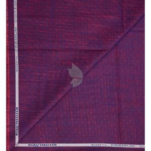 Raymond 100% Egyptian Giza Cotton Purple (Plum) colour Jacquard Pattern Unstitched Shirt Fabric of 1.60 meters / VV2385Y