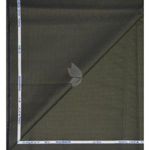 Raymond 100% Egyptian Giza Cotton Green colour Jacquard Pattern Unstitched Shirt Fabric of 1.60 meters / VV2385W