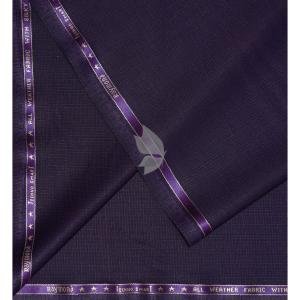Raymond Australian Merino Wool Blended with All weather Jacquard pattern Dark Blue (Egg Plant) Unstitched Suit Fabric of 3.5 meters / VV2588