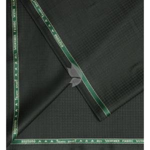 Raymond Australian Merino Wool Blended with All weather Jacquard pattern Green colour Unstitched Suit Fabric of 3.5 meters / VV2585