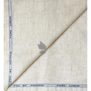 Raymond 100% Pure Linen from "FIJI" with "Double Wrap Weaving" Beige (Seashell) colour Plain Unstitched Shirt Fabric of 1.70 meters / VV2634
