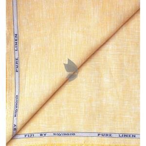 Raymond 100% Pure Linen from "FIJI" with "Double Wrap Weaving" Orange (Apricot) colour Plain Unstitched Shirt Fabric of 1.70 meters / VV2642