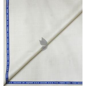 Raymond Luxurious fabrics with Super 130's, "Silver" nano technology for well being, Beige Jacquard Unstitched Trouser fabric of 1.3 Mts / VV2657