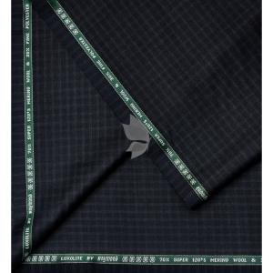 Raymond Luxurious fabrics with Super 120's Wool with 70% wool "Luxolite" Collection Dark Grey colour Checkered Unstitched Suit Fabric of 3.5 Mts / VV2646