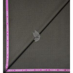 Raymond "Upmaze" collection, soft Australian merino wool blend Brown Jacquard unstitched trouser fabric of 1.3 Mts / VV2707