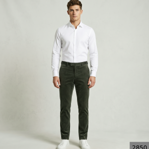 RAYMOND 45 % FINE COTTON BLENDED FABRIC GREEN COLOUR SOLID PATTERN UNSTITCHED TROUSER FABRIC OF 1.25 MTS / VV2850
