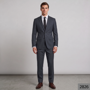 RAYMOND 45% AUSTRALIAN MERINO WOOL BLENDED STRETCH FABRIC WITH 4% LYCRA SLATE GREY COLOUR SOLID PATTERN UNSTITCHED SUIT FABRIC OF 3 MTS / VV2826