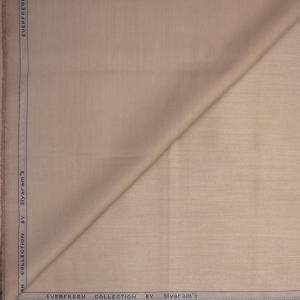 Siyaram's Egyptian Giza Cotton with Liquid Ammonia Finish Orange (Apricot) Plain Unstitched Shirt Fabric  - 1.60 meters / VV1026
