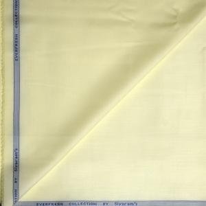 Siyaram's Egyptian Giza Cotton with Liquid Ammonia Finish Yellow (Lemon) Plain Unstitched Shirt Fabric  - 1.60 meters / VV1030