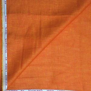 Siyaram's "Revista Collection" 100% Pure Royal Linen 60 Lea Jute Orange (RedOrange) Colour Unstitched Shirt Fabric - 1.60 Mts / VV1059