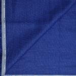 Siyaram's "Revista Collection" 100% Pure Royal Linen 60 Lea Jacquard Blue Colour Unstitched Shirt Fabric - 1.60 Mts / VV1067