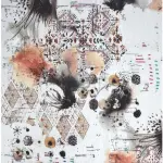 J.Hampstead Viscose Blended Crushable Multi Colour Printed Unstitched Shirt Fabric - 1.60 Meters / VV1101