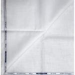 Weaves Empire 100% Linen Cotton White Unstiched Shirt Fabric - 1.6 Mts / VV1148