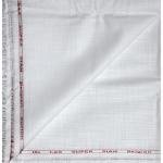 Weaves Empire 100% Linen Cotton White Unstiched Shirt Fabric - 1.6 Mts / VV1163