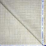 Siyaram's 100% Linen Cotton Dark Beige Checkered Unstitched Shirt Fabric of 1.60 Mts / VV1182
